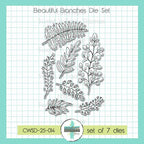 Creative Worship Beautiful Branches Clear Stamps And Dies Bundle CWSD-25-014