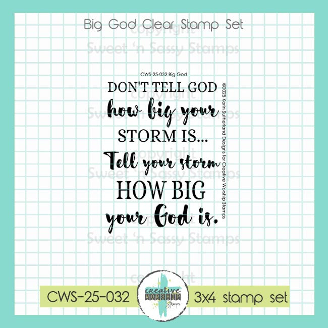 Creative Worship Big God Clear Stamp cws-25-032