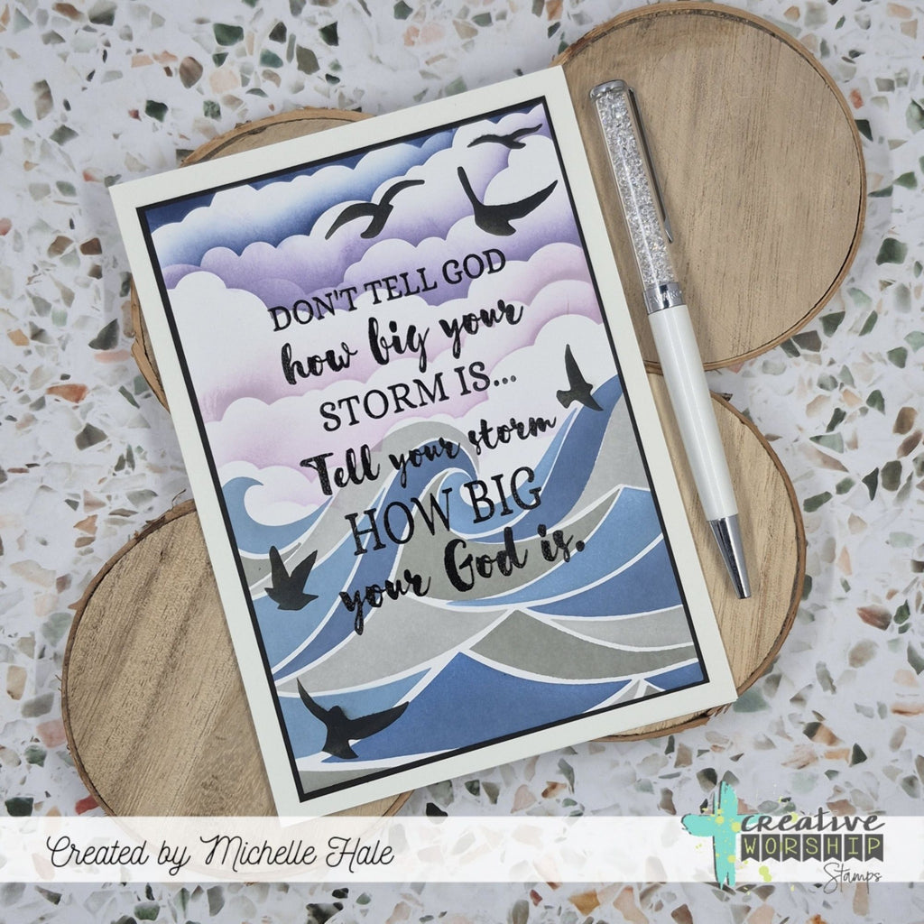 Creative Worship Big God Clear Stamp cws-25-032 Bible Themed Card