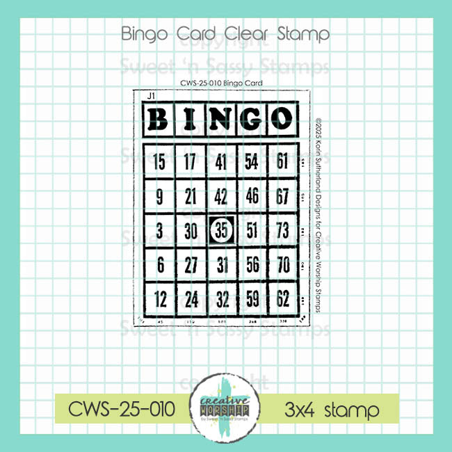 Creative Worship Bingo Card Clear Stamps cws-25-010