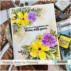 Creative Worship Bloom With Grace Dies cwsd-25-003 Bible Themed Card