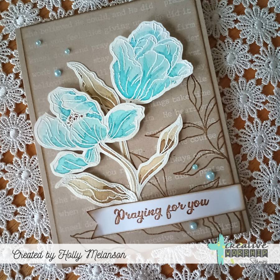 Creative Worship Blooming Tulips Stamps And Dies Bundle Holly Melanson Card