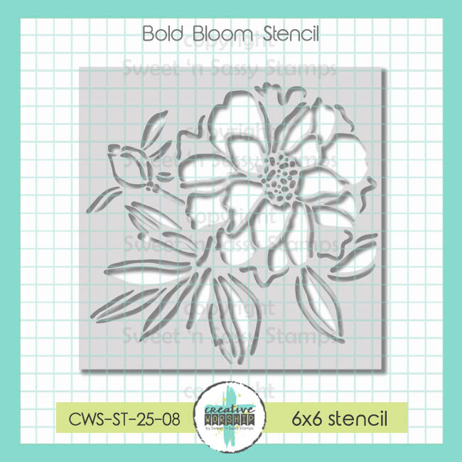Creative Worship Bold Bloom Stencil cws-st-25-08