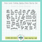 Creative Worship Boss Lady Outline Alpha Clear Stamps cws-25-045