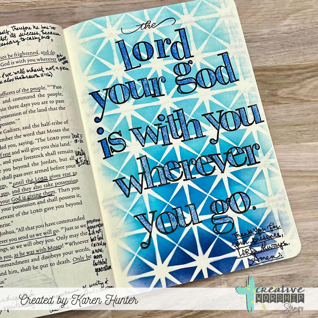 Creative Worship Boss Lady Outline Alpha Clear Stamps cws-25-045 Bible Journalling