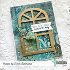Creative Worship Brick Wall Stencil cws-st-24-11 Inky Project with Paste