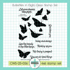 Creative Worship Butterflies In Flight Clear Stamp Set cws-25-056