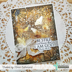 Creative Worship Butterflies In Flight Clear Stamp Set cws-25-056 Be Still And Know That I Am God Card