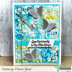 Creative Worship Butterflies In Flight Clear Stamp Set cws-25-056 See The Beauty In The Little Things Card
