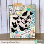 Creative Worship Butterflies In Flight Clear Stamp Set cws-25-056 Thinking Of You Card