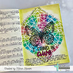 Creative Worship Butterfly Bliss Clear Stamps cws-25-022 Bible Journaling Card