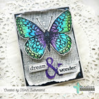 Creative Worship Butterfly Bliss Clear Stamps cws-25-022 Butterfly Card
