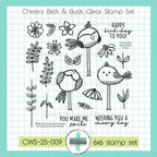 Creative Worship Cheery Birds And Buds Clear Stamps cws-25-009