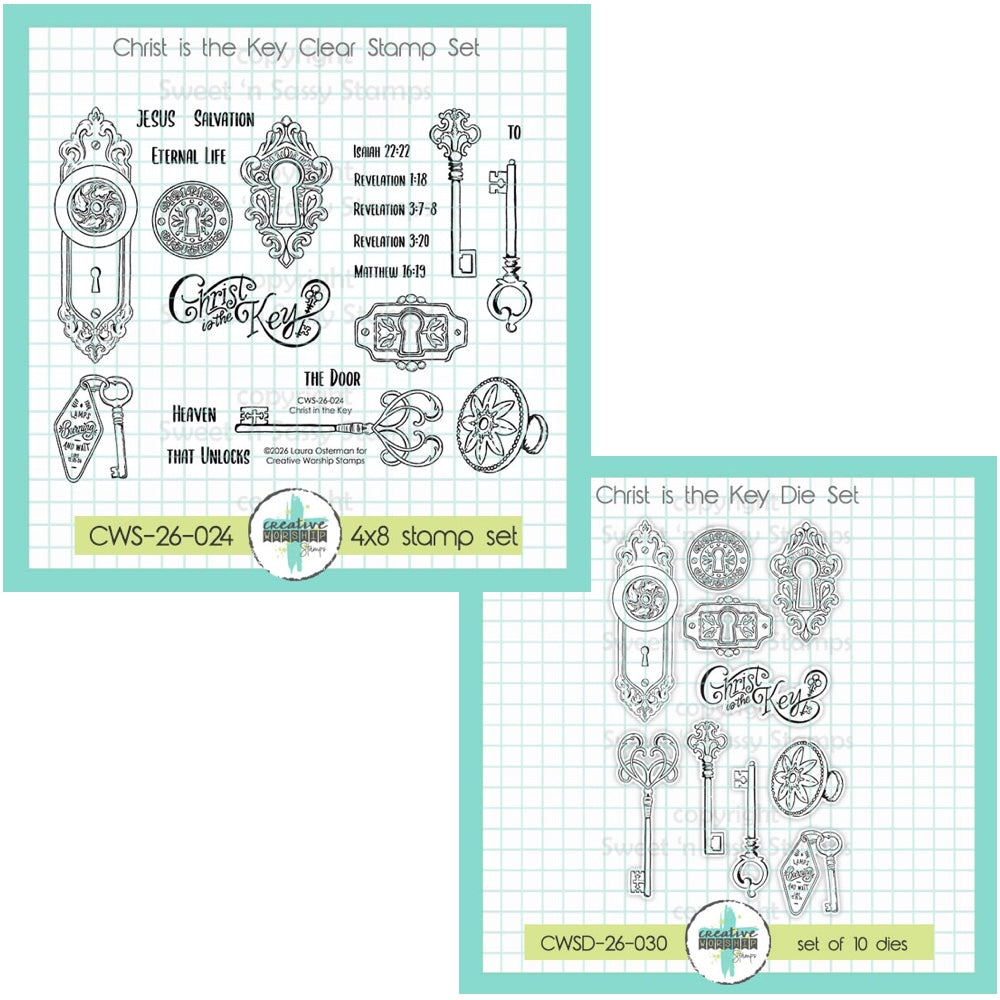 Creative Worship Christ Is The Key Clear Stamps And Dies Bundle