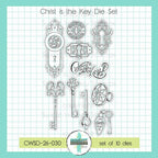 Creative Worship Christ Is The Key Clear Stamps And Dies Bundle CWSD-26-030 Die Set Alone
