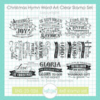 Creative Worship Christmas Hymn Word Art Clear Stamps sns-23-026
