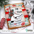 Creative Worship Christmas Wish List Clear Stamp cws-24-031 Ice Skates Joy and Peace