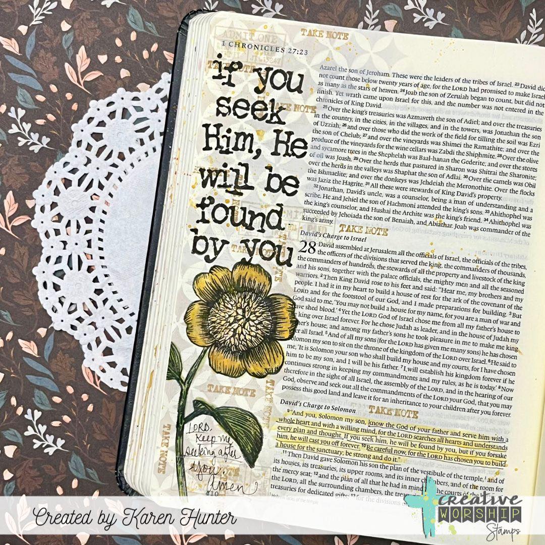 Creative Worship Circle Pattern Stencil cws-st-25-12 Bible Journaling