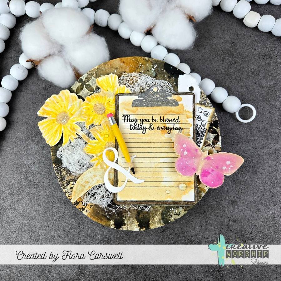 Creative Worship Clipboard Clear Stamp cws-25-046 May You Be Blessed