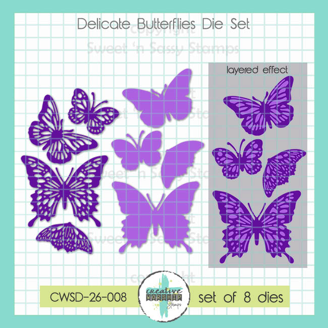 Creative Worship Delicate Butterflies Dies cwsd-26-008