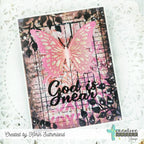 Creative Worship Delicate Butterflies Dies cwsd-26-008 Korin Sutherland God is Near Butterfly Card