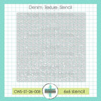Creative Worship Denim Texture Stencil cws-st-26-008