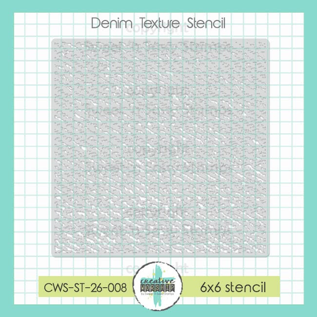 Creative Worship Denim Texture Stencil cws-st-26-008