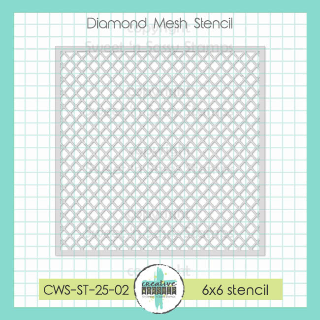 Creative Worship Diamond Mesh Stencil cws-st-25-02