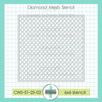 Creative Worship Diamond Mesh Stencil cws-st-25-02