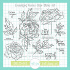 Creative Worship Encouraging Peonies Clear Stamps And Dies Bundle Alternative Image