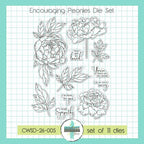 Creative Worship Encouraging Peonies Dies cwsd-26-005