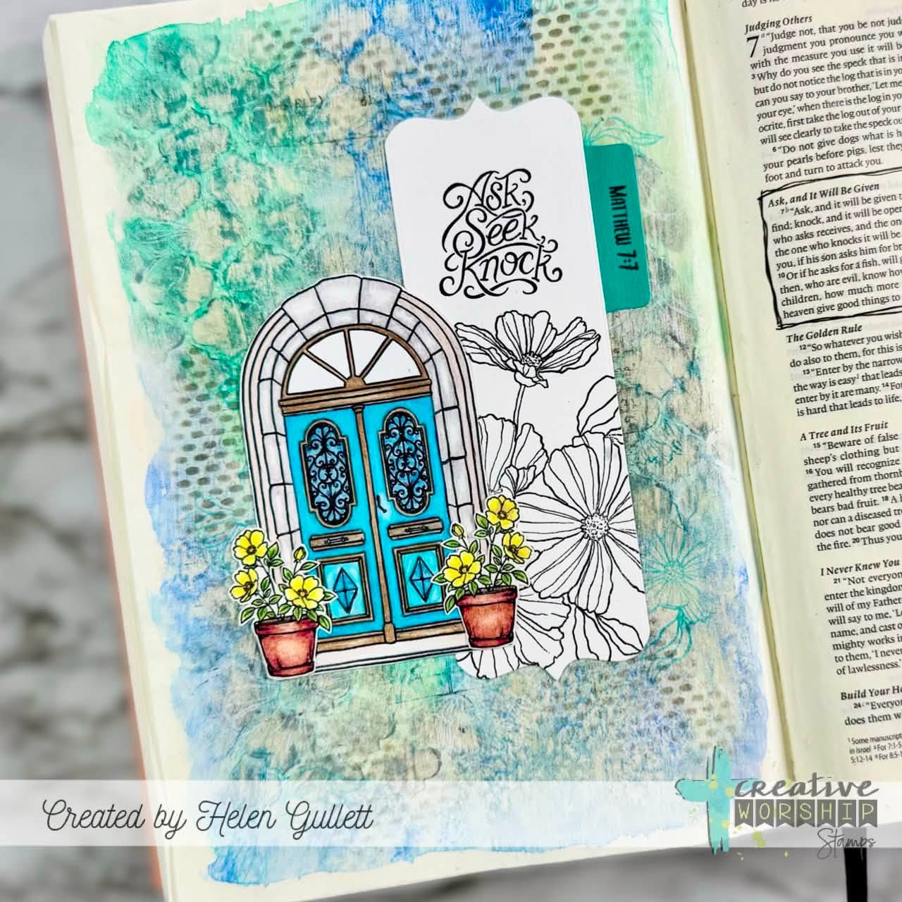 Creative Worship Enter In Dies cwsd-26-031 Ask Seek Knock Bible Card