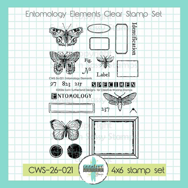 Creative Worship Entomology Elements Clear Stamps cws-26-021