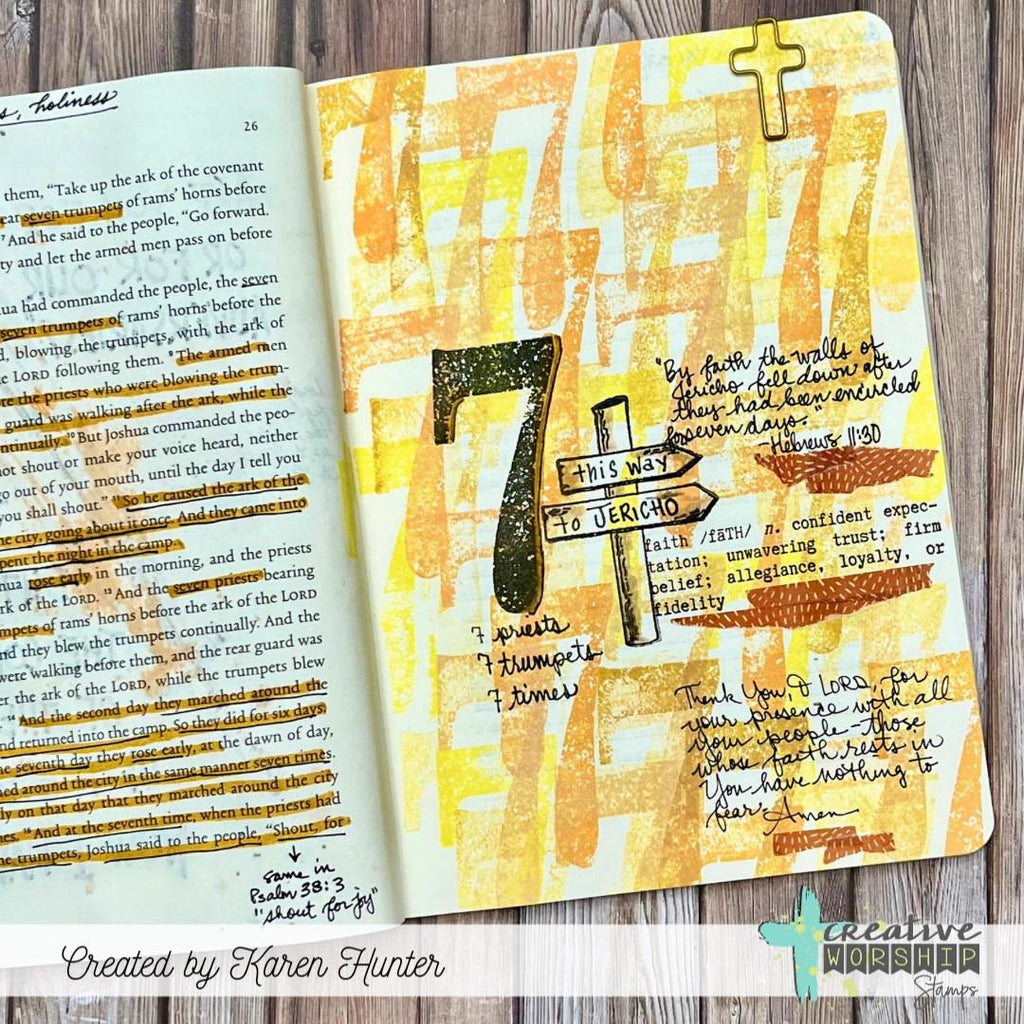 Creative Worship Faith Definitions 1 Clear Stamps cws-25-052 Bible Journaling