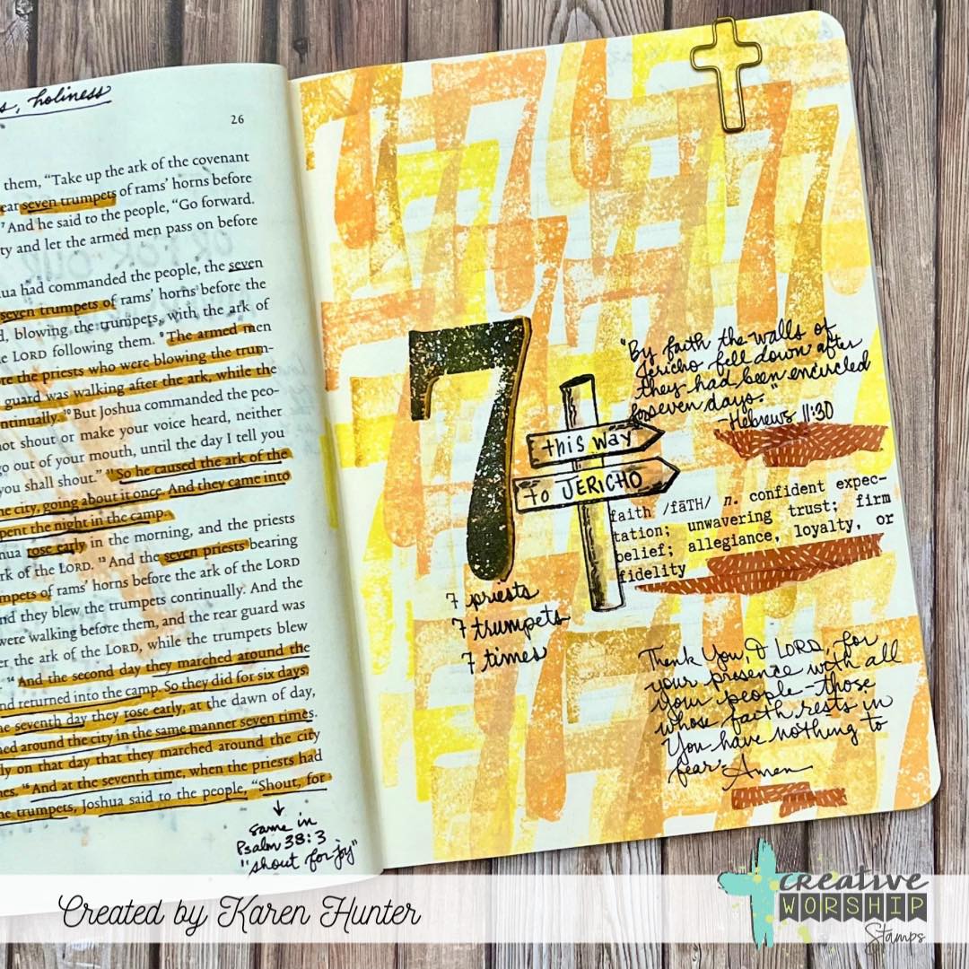 Creative Worship Faith Definitions 1 Clear Stamps cws-25-052 Bible Journaling