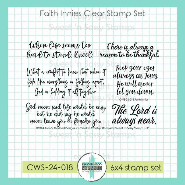 Creative Worship Faith Innies Clear Stamps cws-24-018