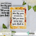 Creative Worship Floating Circles Stencil cws-st-25-11 Religious Card