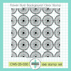 Creative Worship Flower Burst Background Clear Stamp cws-25-030