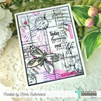 Creative Worship Funky Flutter Clear Stamps cws-26-013 Today Is The Beginning Of The Rest Of Your Life Card