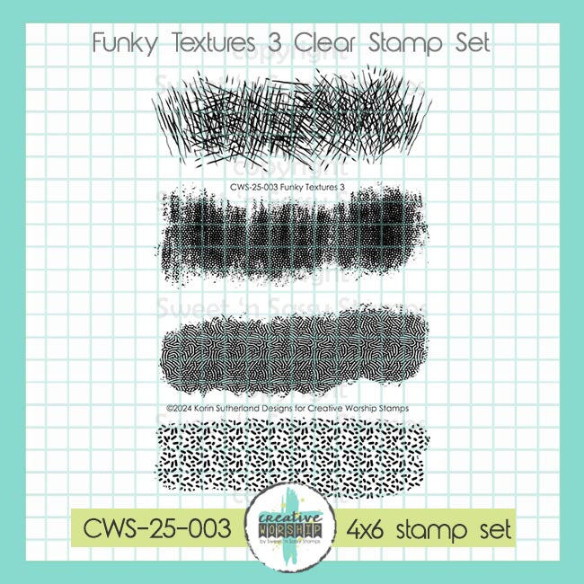 Creative Worship Funky Textures 3 Clear Stamps cws-25-003