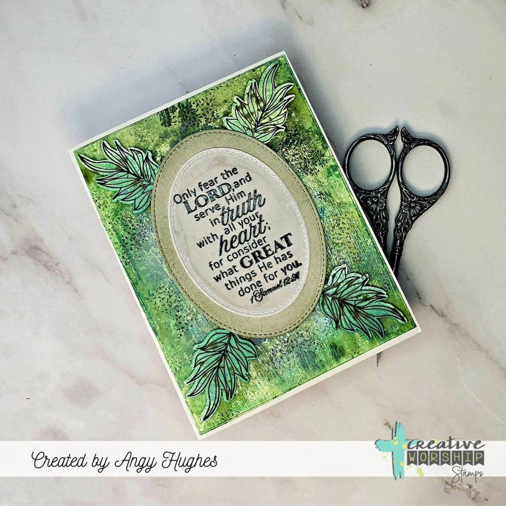 Creative Worship Funky Textures 3 Clear Stamps cws-25-003 Angy Hughes Card