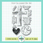 Creative Worship God So Loved Clear Stamps And Dies Bundle CWSD-26-016 dies set