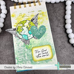 Creative Worship God So Loved Clear Stamps And Dies Bundle Flora Carswell For God so loved the world mixed media page