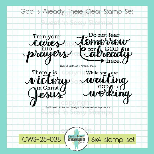Creative Worship God is Already There Clear Stamps cws-25-038