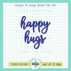 Creative Worship Happy And Hugs Word Dies cwsd-25-008