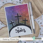 Creative Worship He Proved His Love Clear Stamps cws-25-018 Christ Cross Card