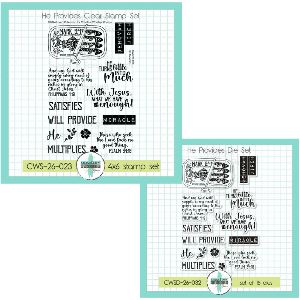 Creative Worship He Provides Clear Stamps And Dies Bundle