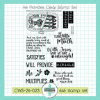 Creative Worship He Provides Clear Stamps And Dies Bundle CWS-26-023 stamp set alone