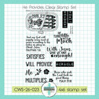 Creative Worship He Provides Clear Stamps cws-26-023