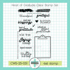 Creative Worship Heart of Gratitude Clear Stamps cws-25-051